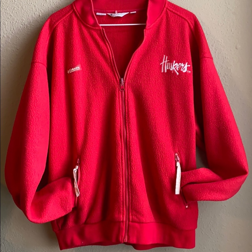 Columbia Huskers zip up sweatshirt jacket